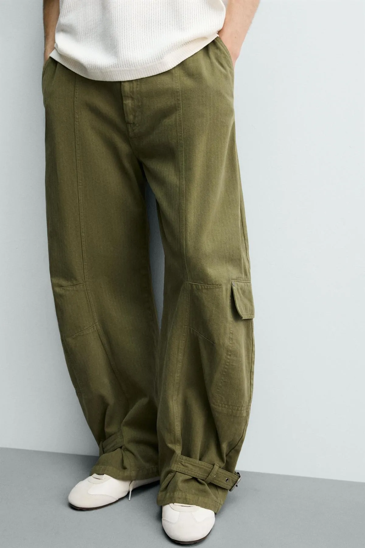 Pantalon Cargo à Chevrons