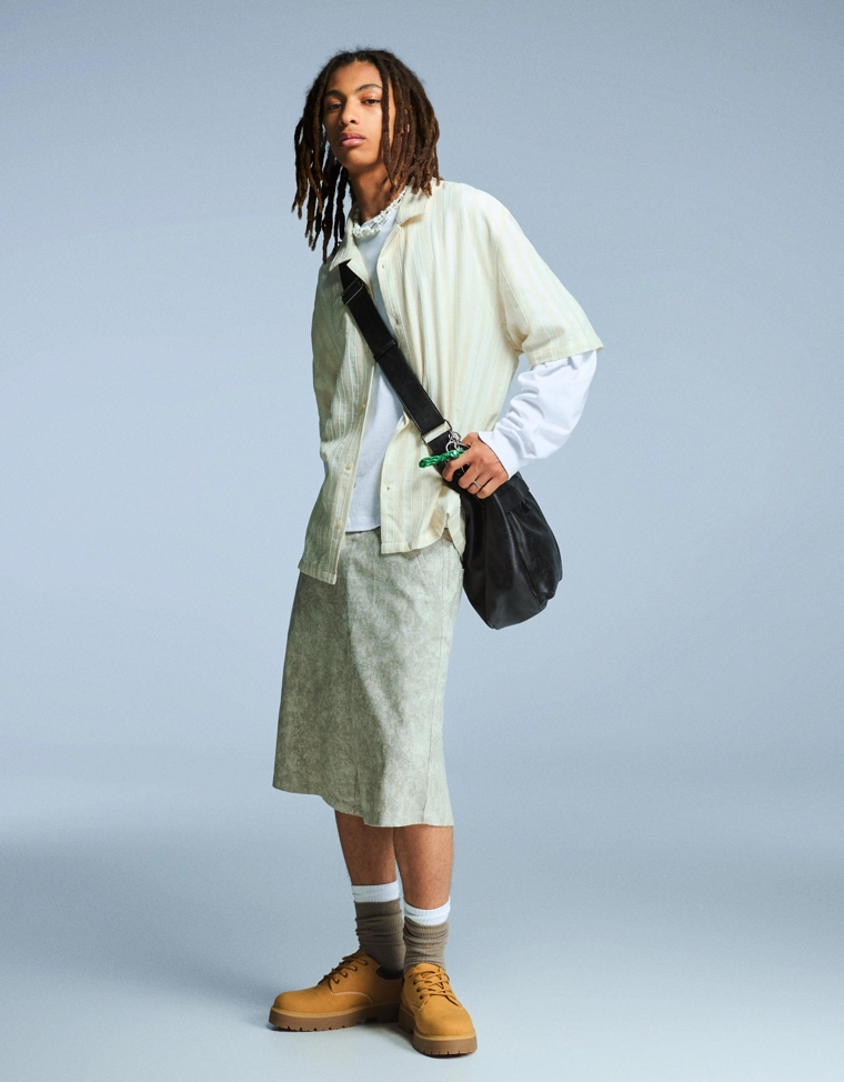 Chemise manches courtes rustique