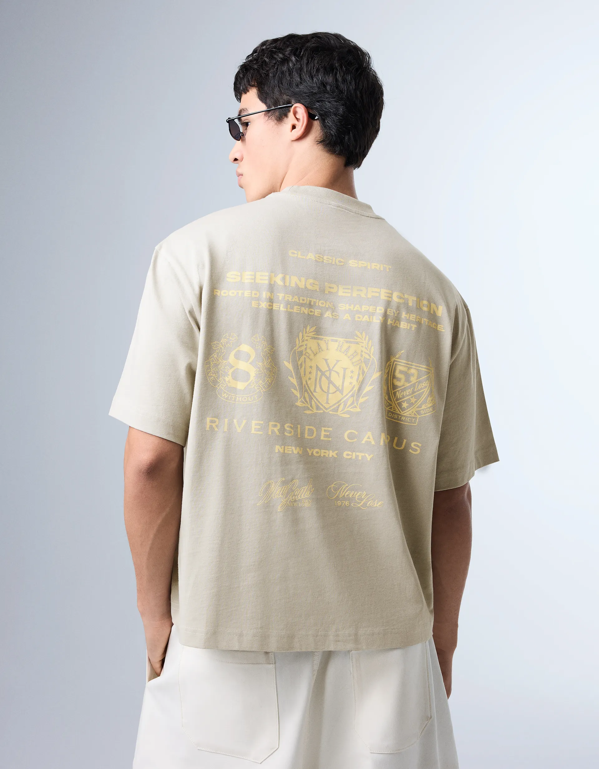 T-shirt coupe décontractée impri