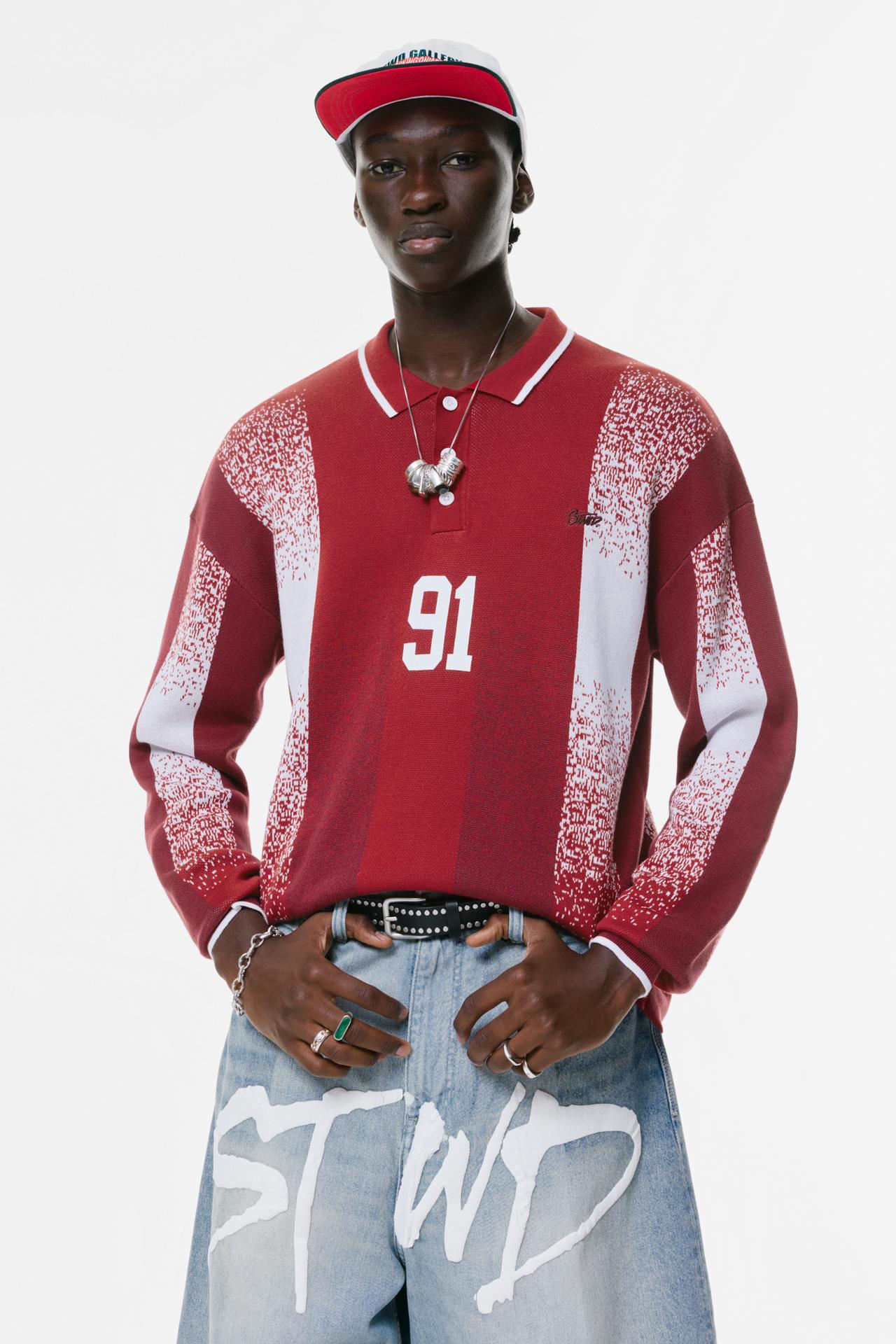 Pull&Bear Ribbed Knit Sweater — grey