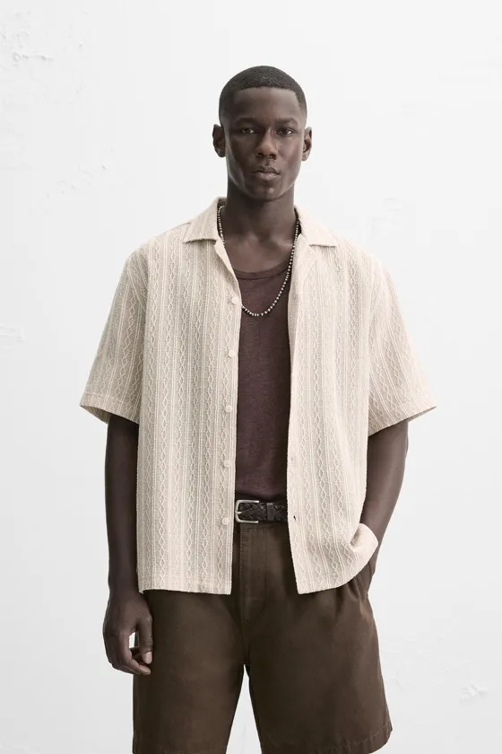 Chemise ample en coton