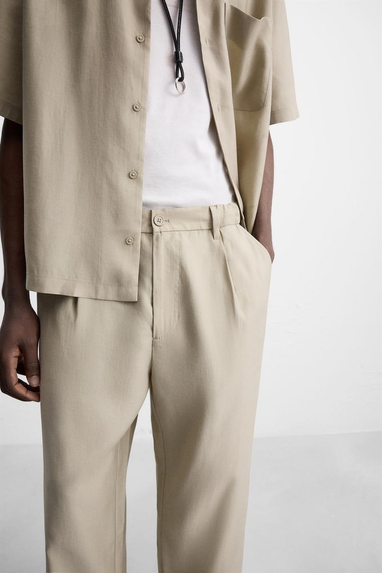 Zara Textured Overshirt — Kaki