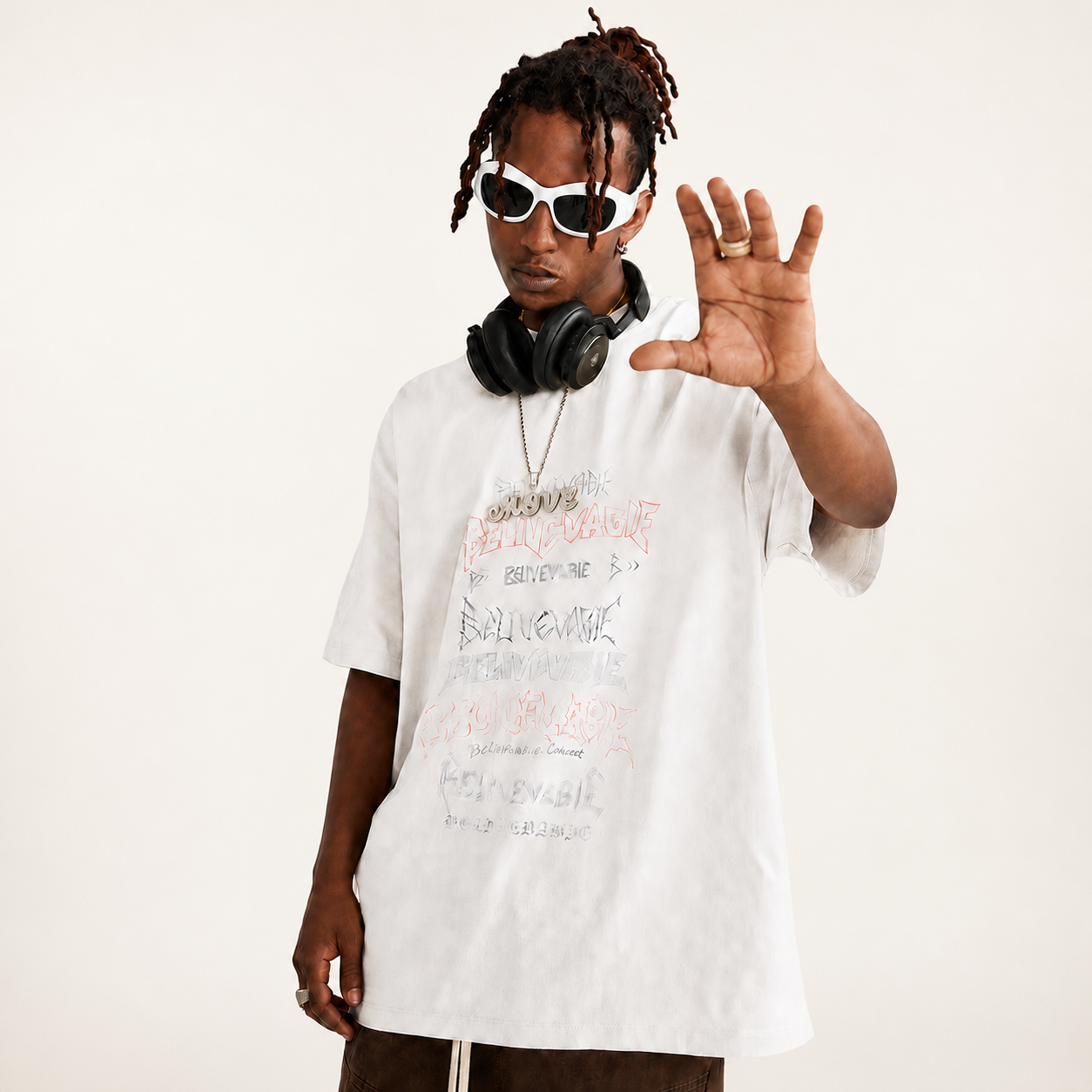 T-shirt à motif graphique