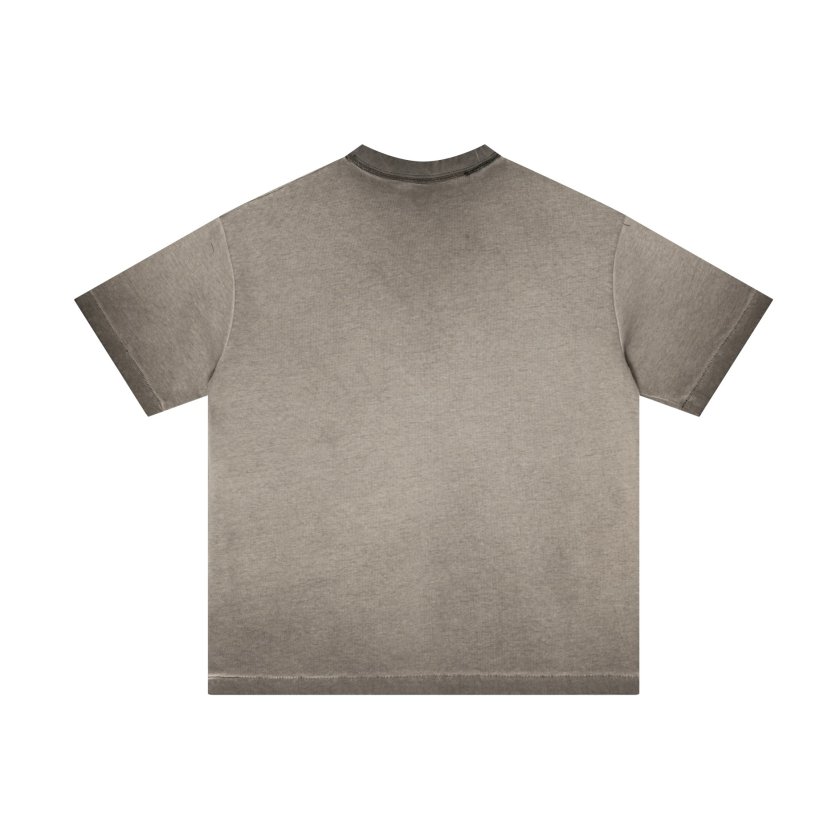Pullshka Reverse-Dye Graphic Tee — Camel