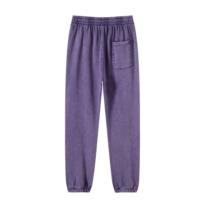 Pullshka Washed Effect Joggers Purple — Purple