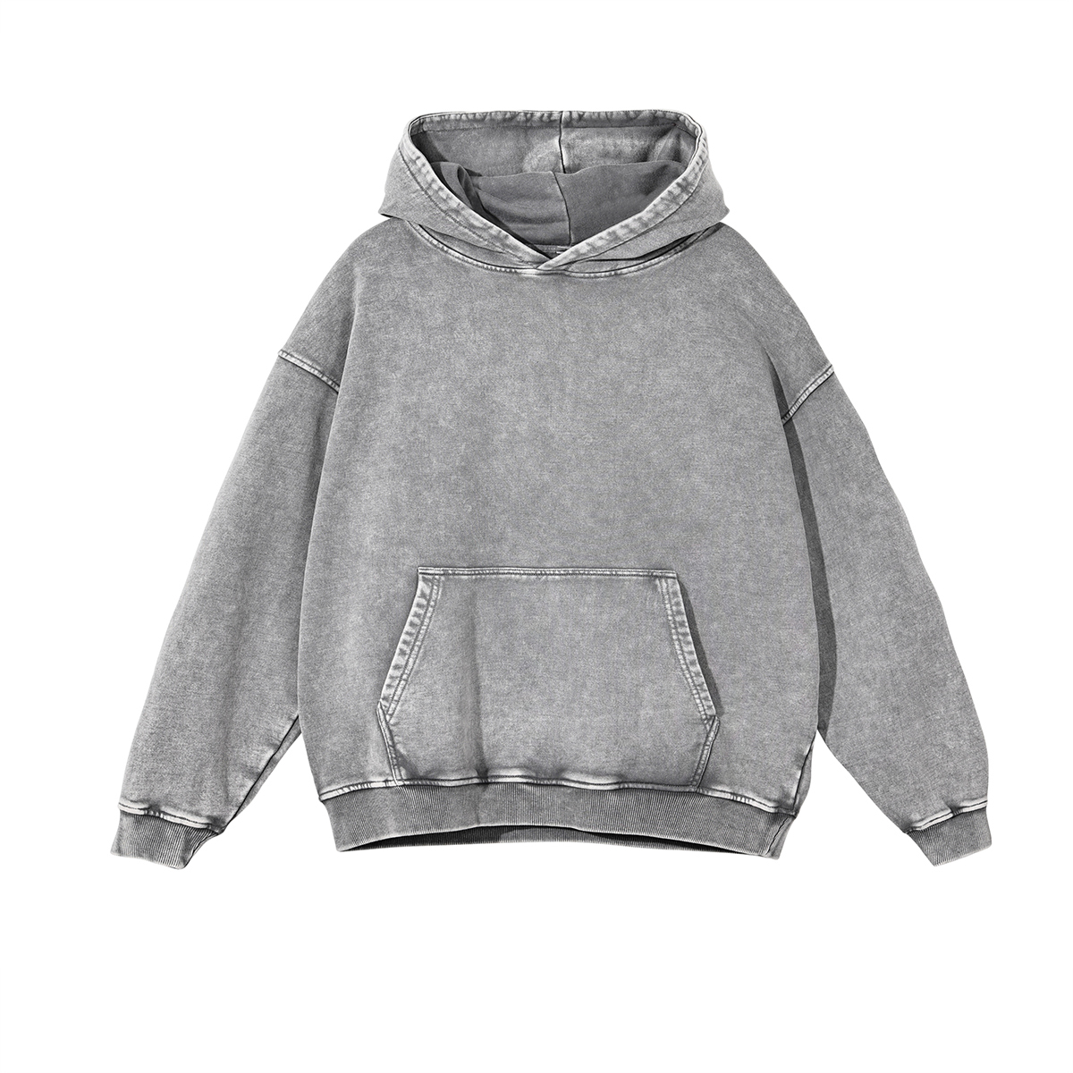 Sweat à Capuche Délavé Oversize