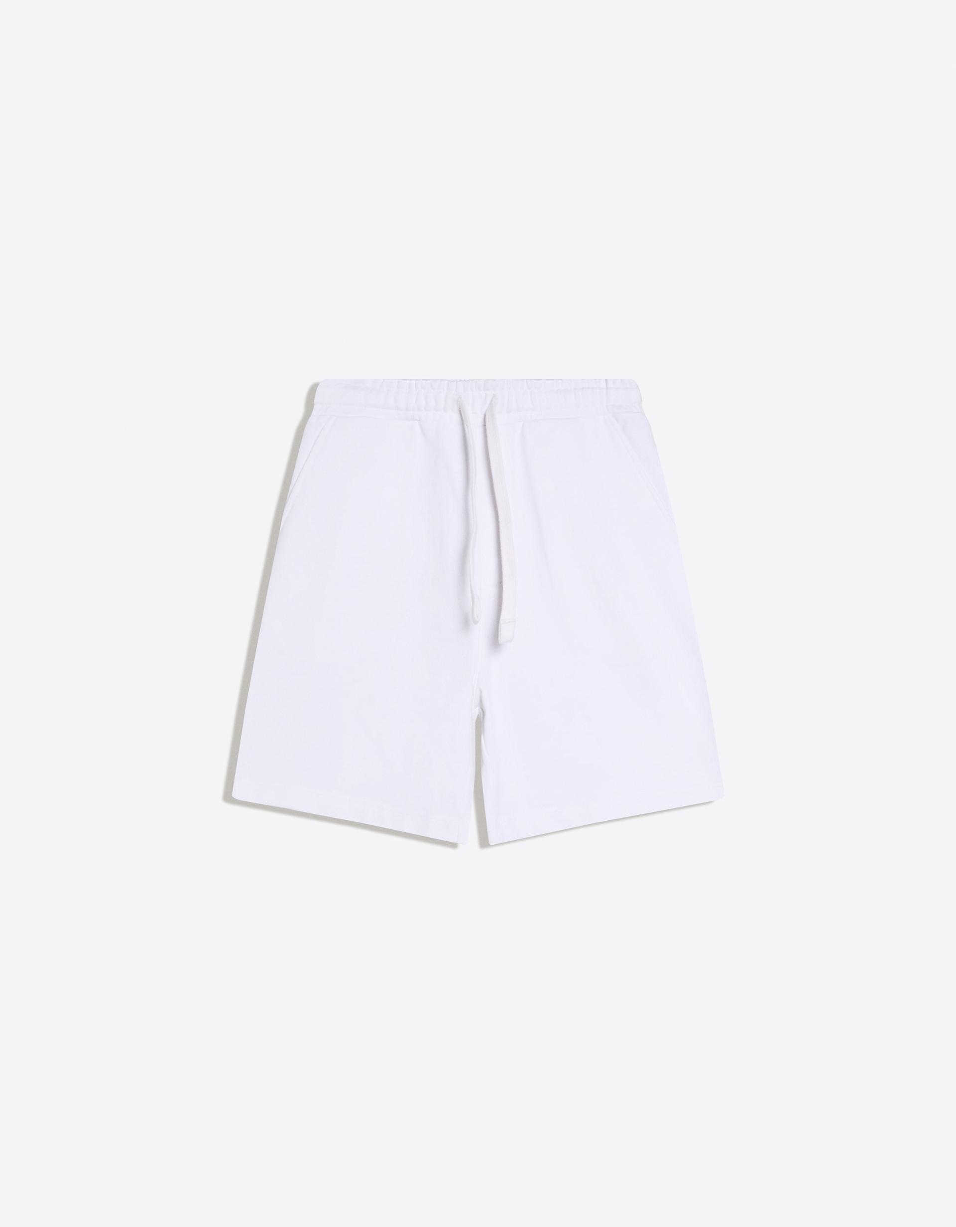 Bershka Bermuda molleton — Blanc