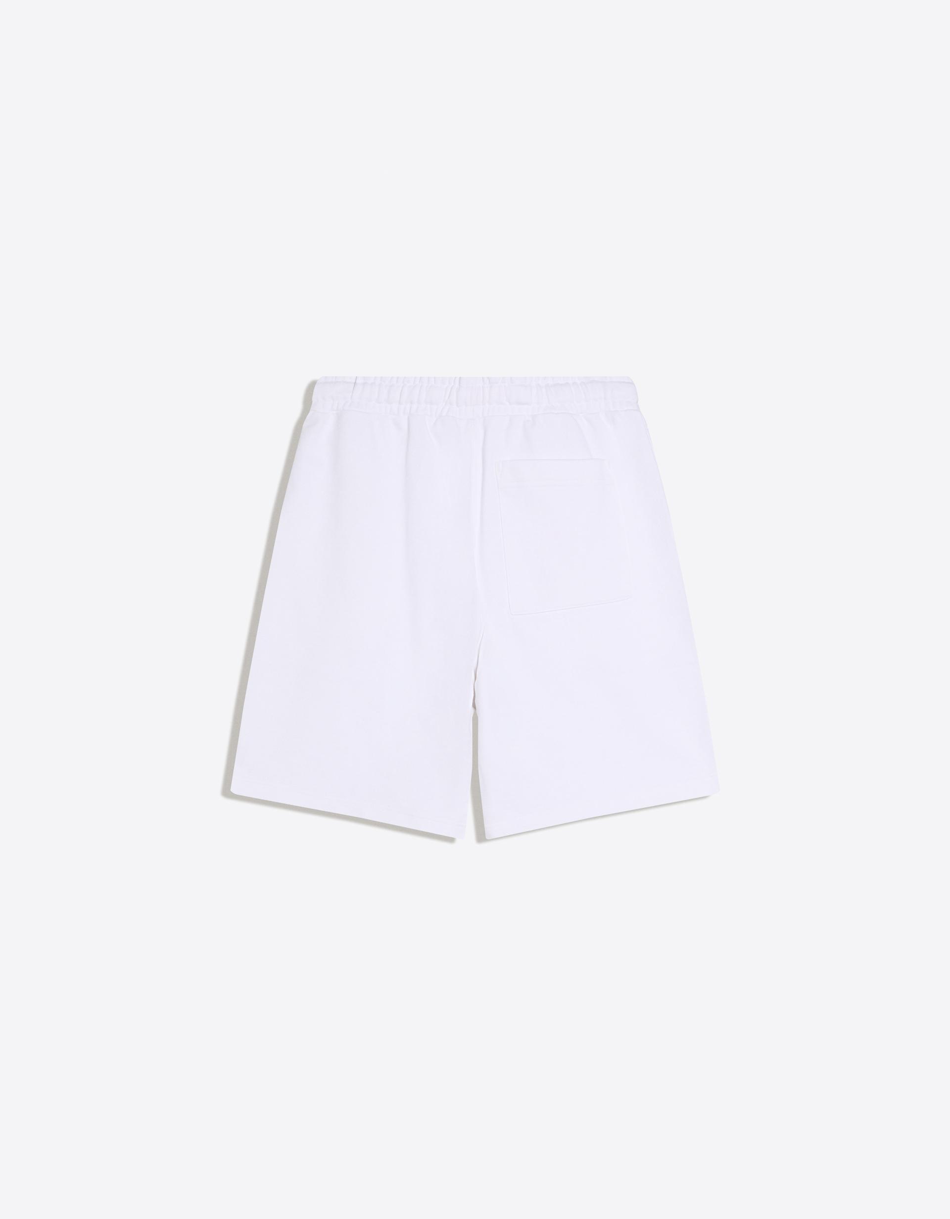 Bershka Bermuda molleton — Blanc
