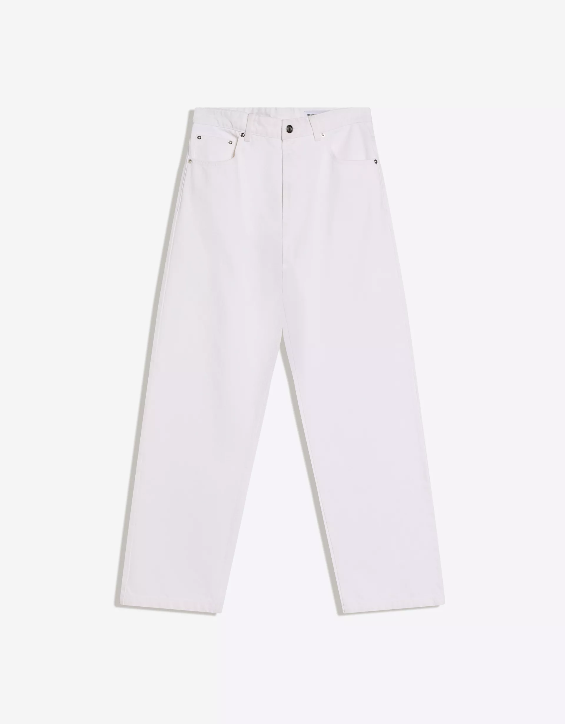 Bershka Jeans baggy fit — Blanc