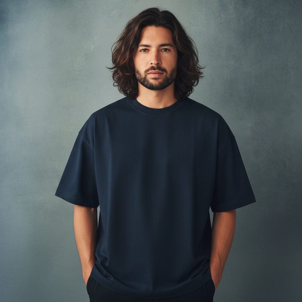 T-Shirt  lourde Bleu Marine
