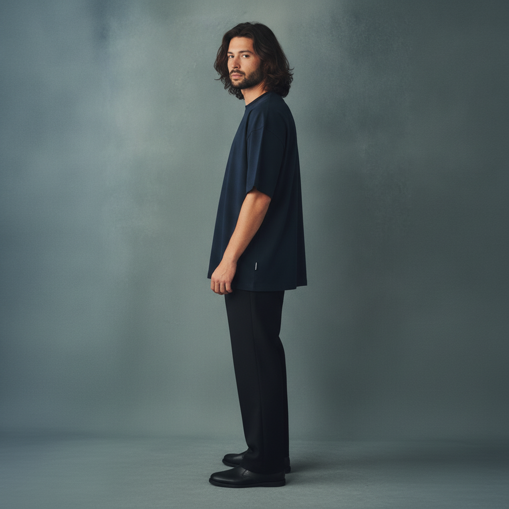 Pullshka Navy Heavyweight Tee