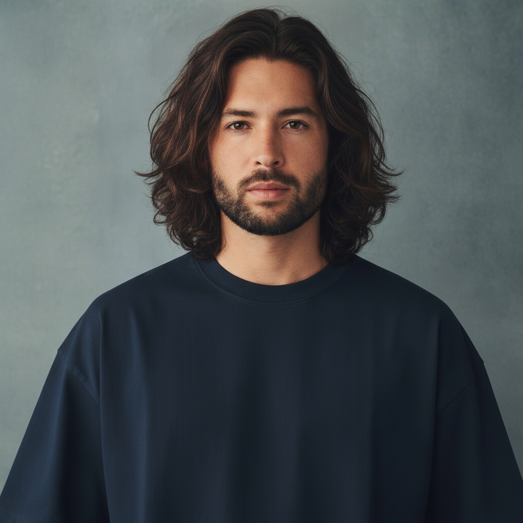 Pullshka Navy Heavyweight Tee