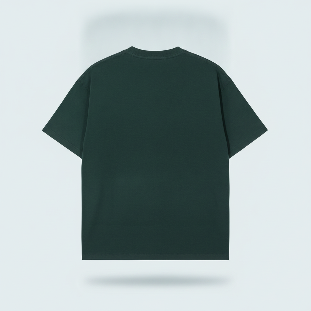 Pullshka Oversized Green Tee — Hunter