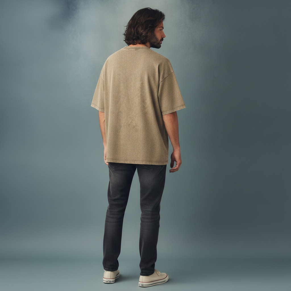 Pullshka Oversized Sand Tee