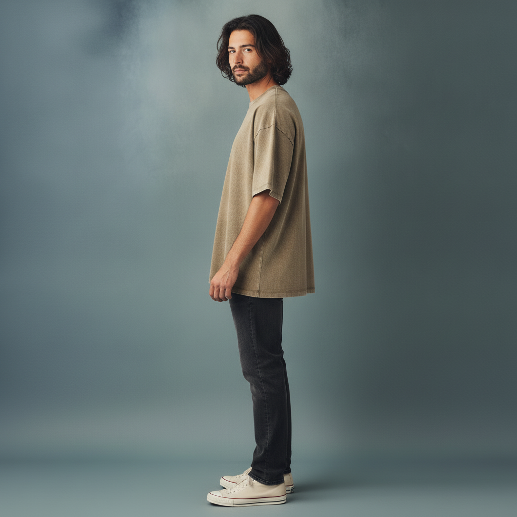Pullshka Oversized Sand Tee
