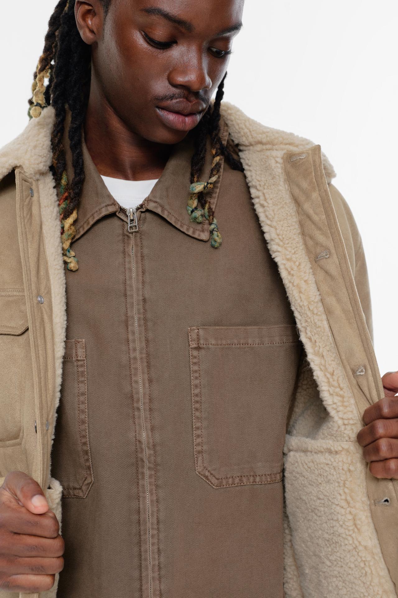 Reversible Men's Jacket — Beige