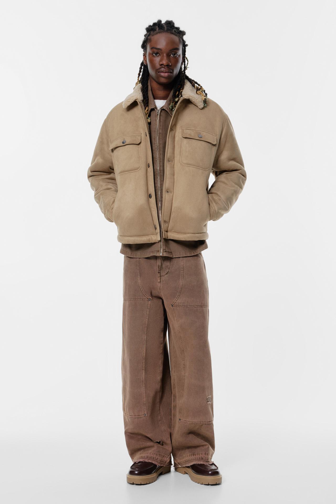 Reversible Men's Jacket — Beige