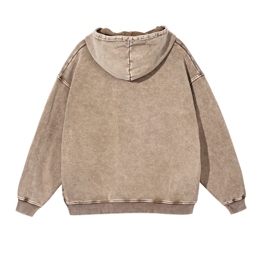 Pullshka Sand Washed Oversized Hoodie — Sand