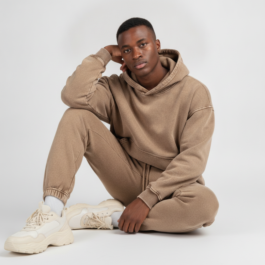 Pullshka Sand Washed Oversized Hoodie