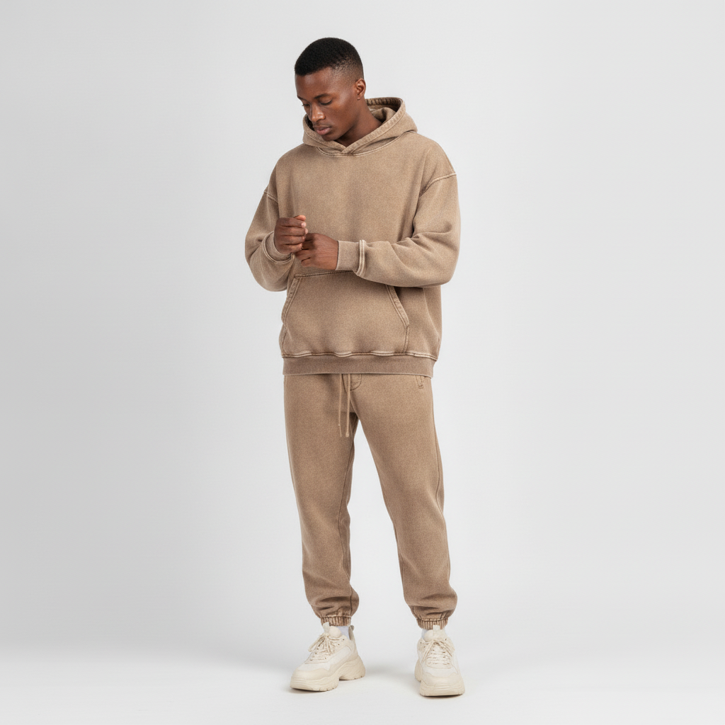 Pullshka Sand Washed Oversized Hoodie