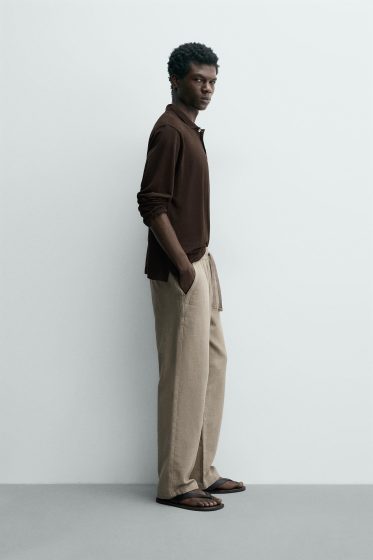 Structured Relaxed Fit Pants