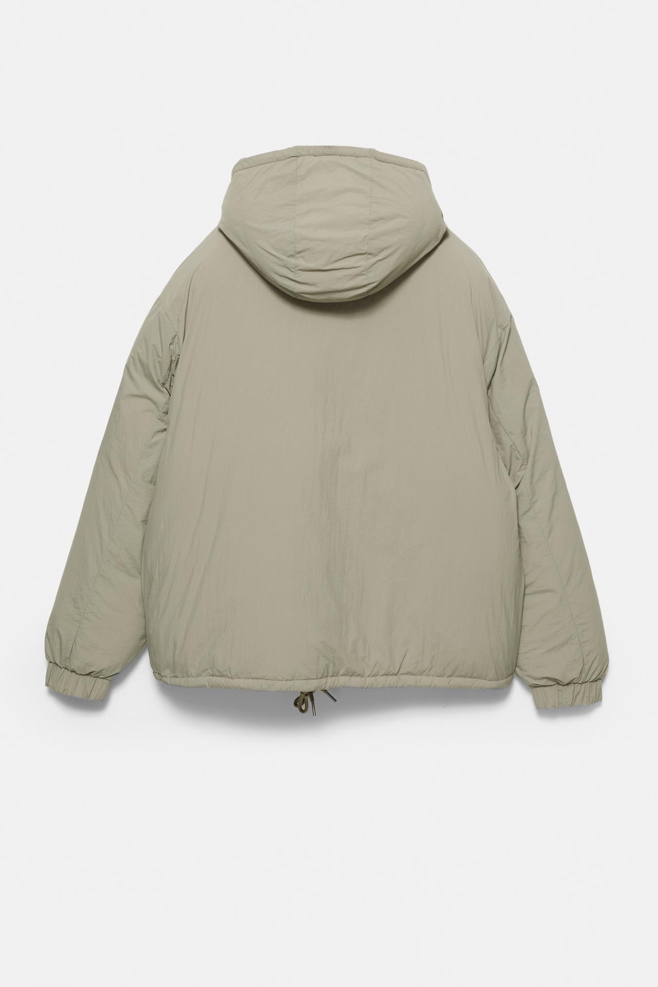 Pull&Bear Quilted Urban Jacket — Kaki