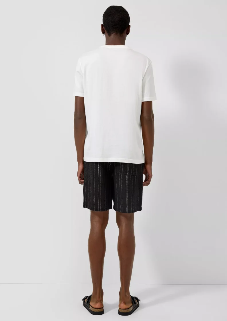 Zara Structured Jogger Shorts — Navy