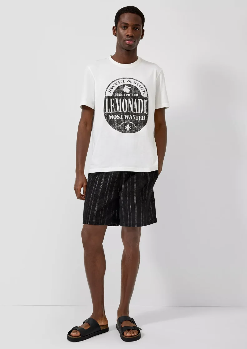 Zara Structured Jogger Shorts — Navy