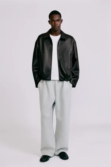 Veste Biker Simili Cuir