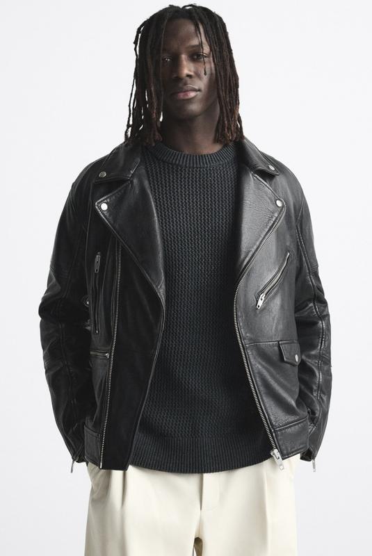 Veste motard similicuir