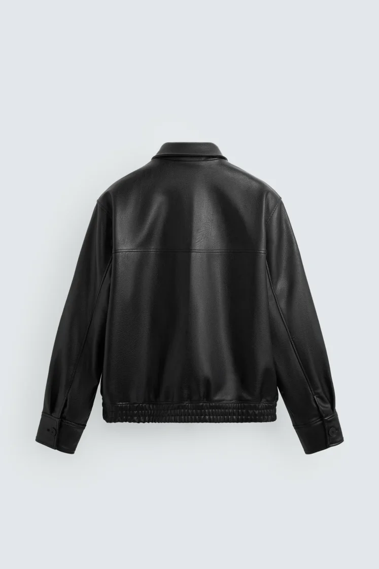 Zara Padded Field Jacket — Black