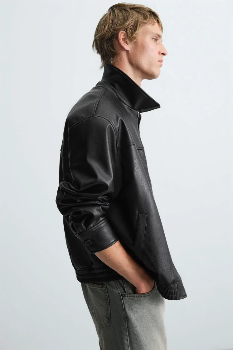 Zara Padded Field Jacket — Black