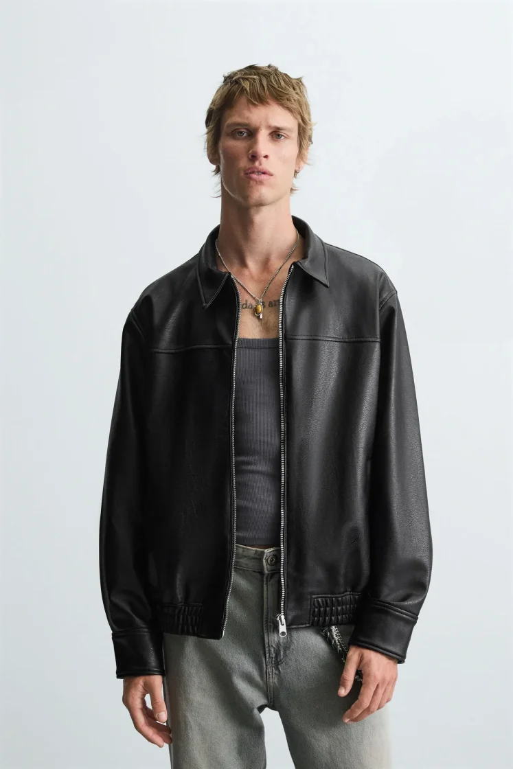 Zara Padded Field Jacket — Black