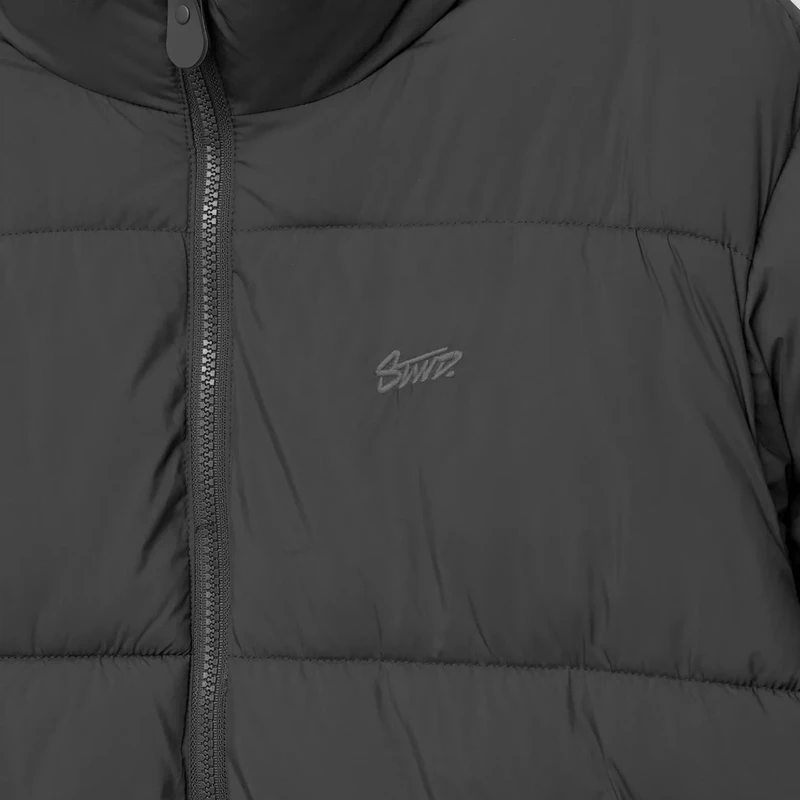 Pull&Bear Short Puffer Jacket — Black