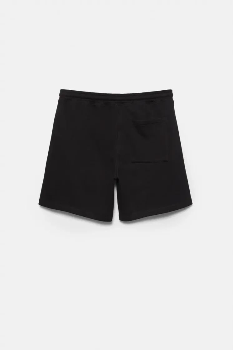 Pull&Bear STWD jogger Bermuda shorts — Black