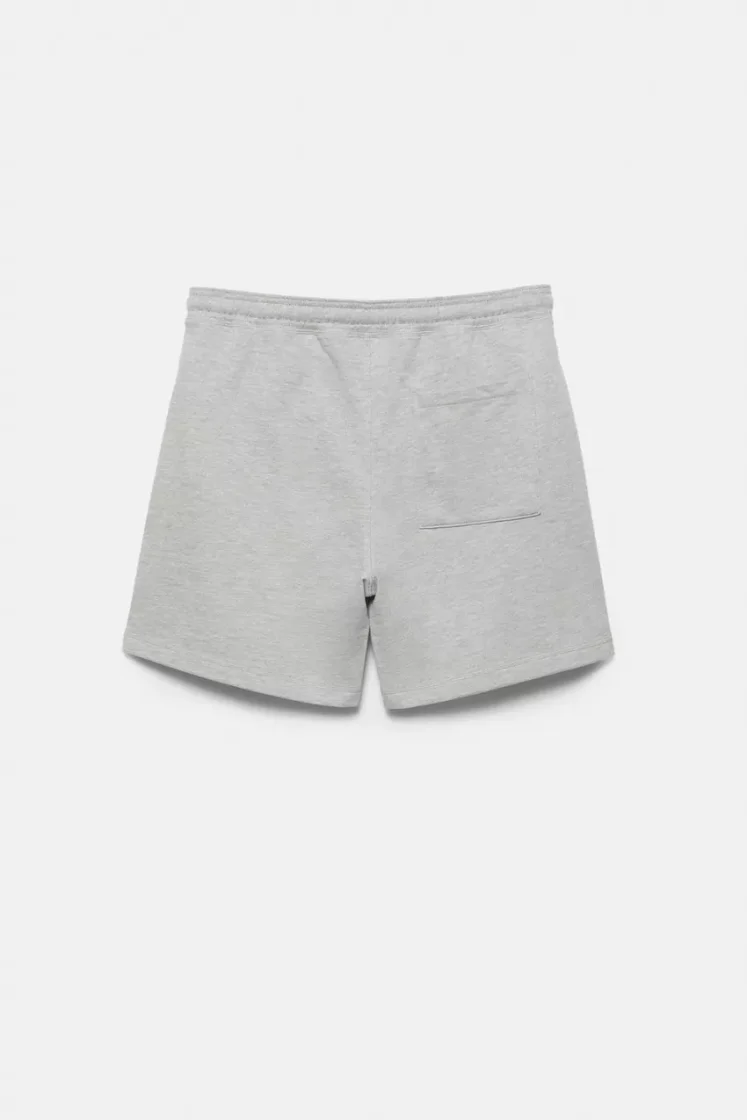 Pull&Bear STWD jogger Bermuda shorts — Light Grey