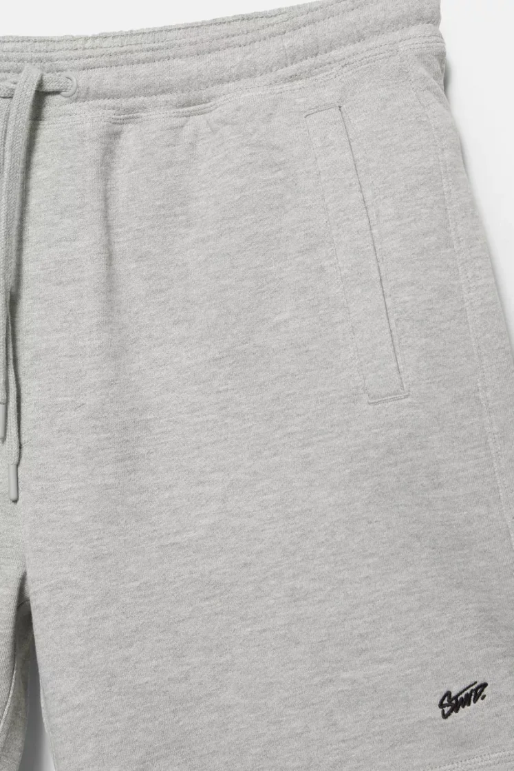 Pull&Bear STWD jogger Bermuda shorts — Light Grey