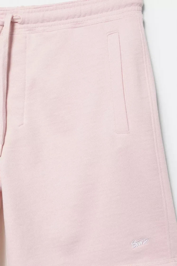 Pull&Bear STWD jogger Bermuda shorts — Light Pink