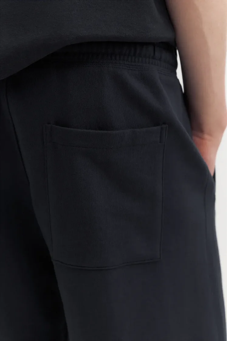 Pull&Bear STWD jogger Bermuda shorts — Navy