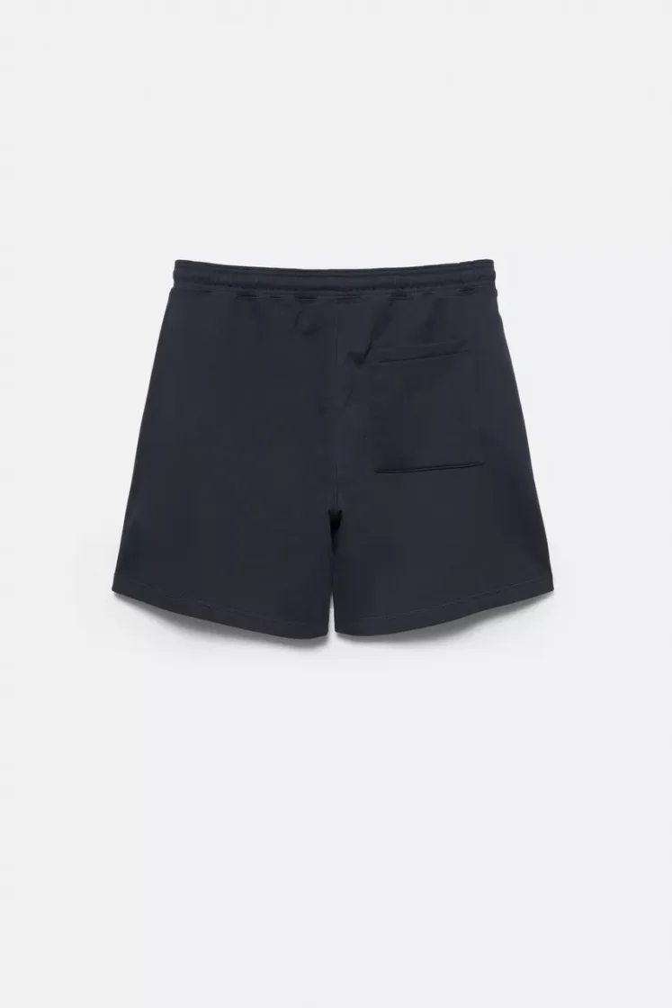 Pull&Bear STWD jogger Bermuda shorts — Navy