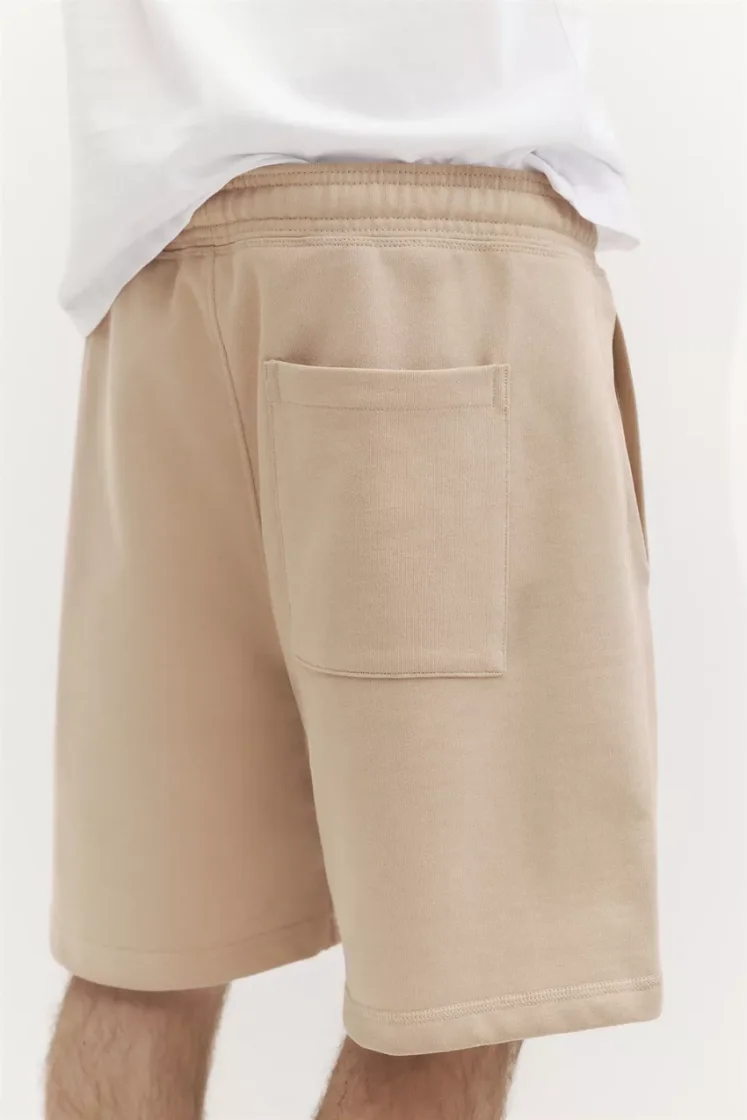 Pull&Bear STWD jogger Bermuda shorts — Sand