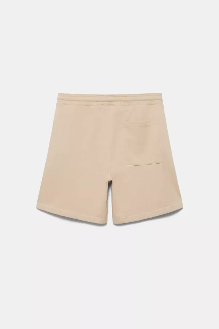 Pull&Bear STWD jogger Bermuda shorts — Sand