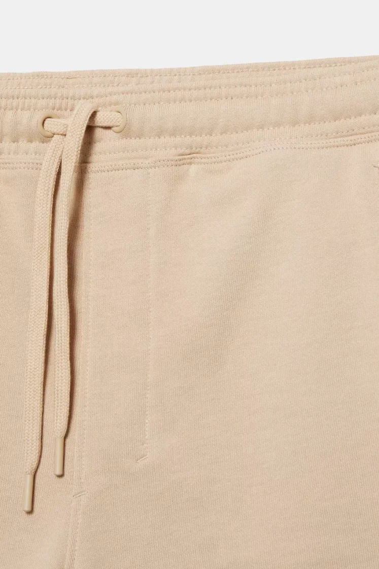 Pull&Bear STWD jogger Bermuda shorts — Sand