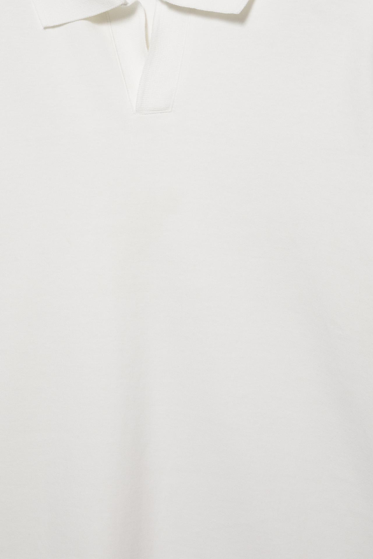 Pull&Bear Piqué Polo Essential — black