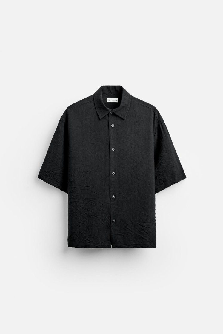 Zara Collared Shirt — Black