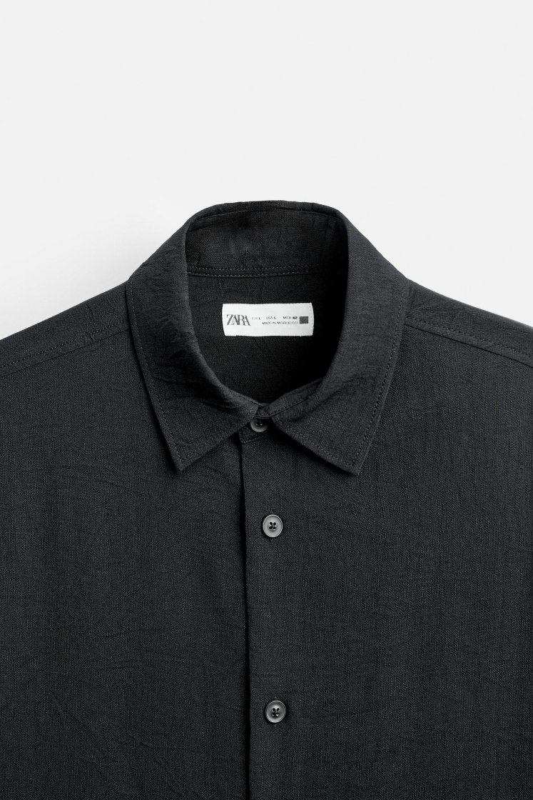 Zara Collared Shirt — Black