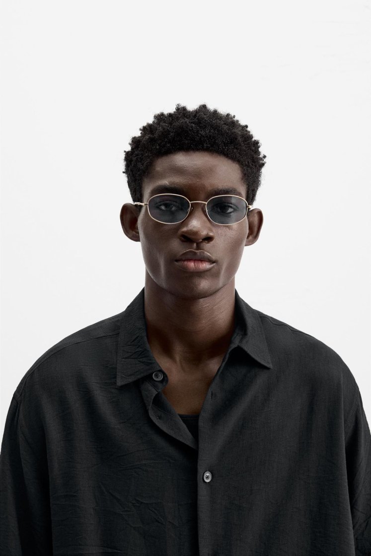 Zara Collared Shirt — Black