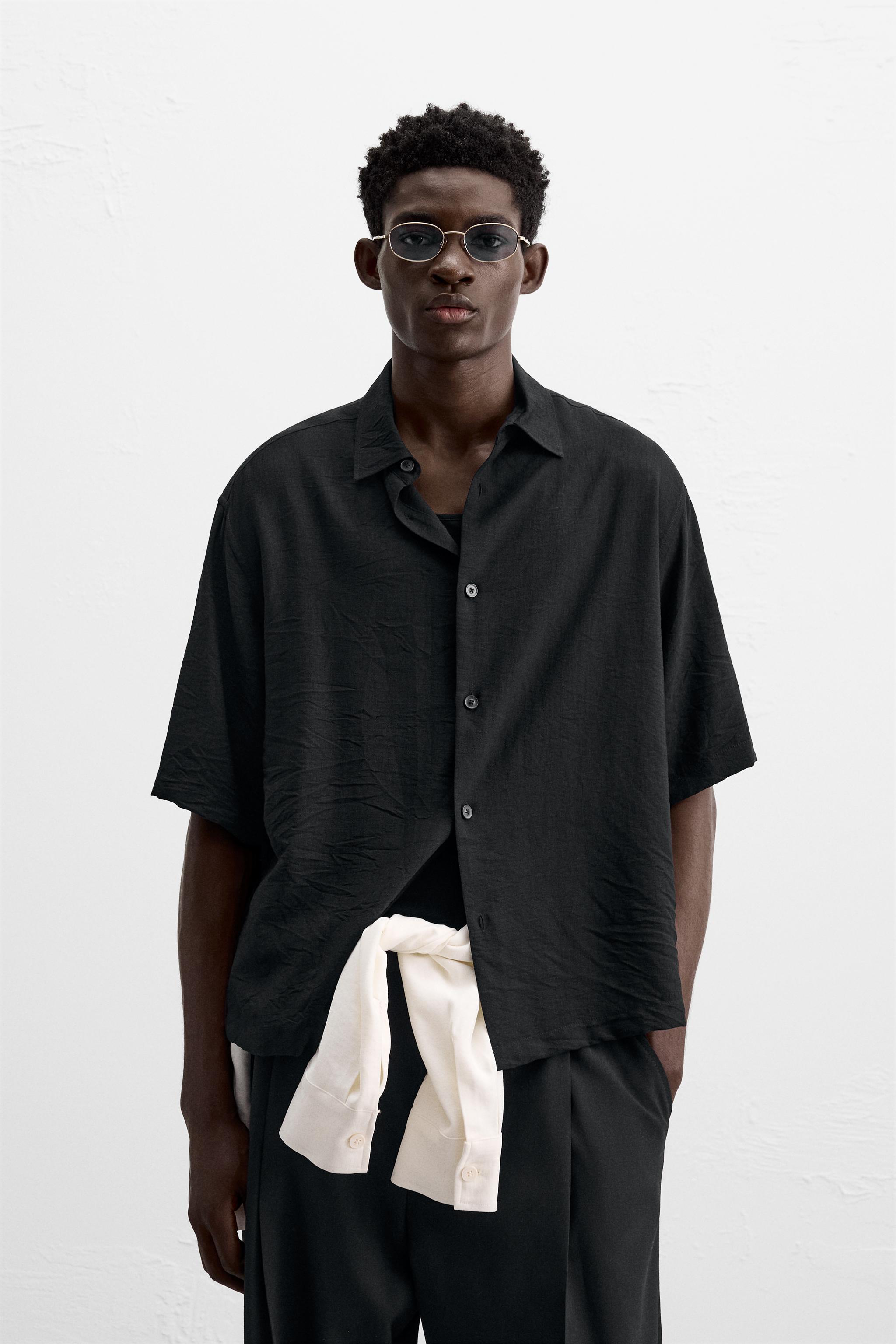 Zara Collared Shirt — Black