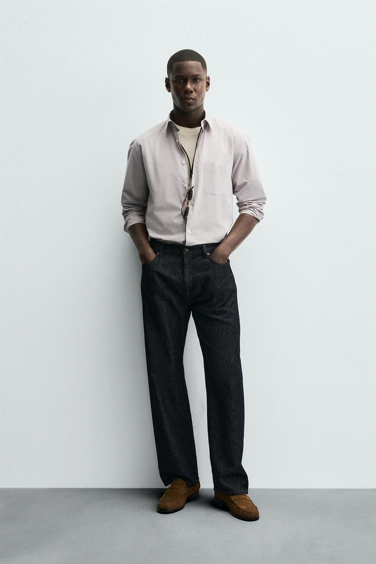 Zara Crisp Poplin Shirt — white
