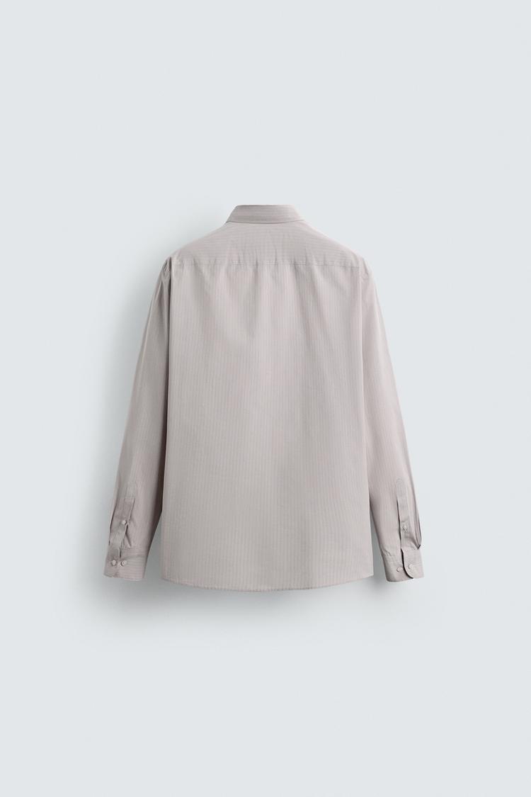 Zara Crisp Poplin Shirt — white